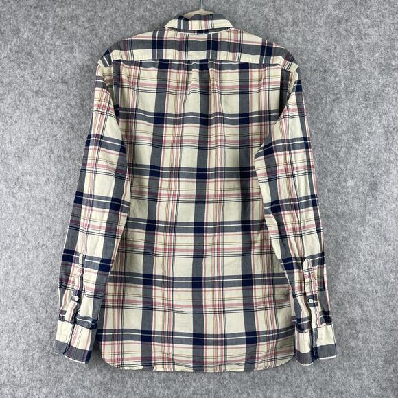 J Crew Shirt Mens Large Indian Madras Plaid Slim Fit Button Down Preppy - Picture 8 of 12